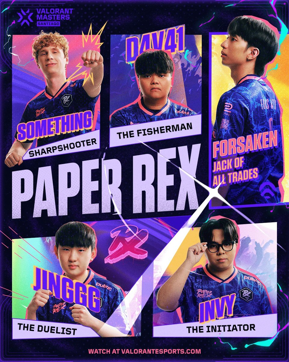 🦖 Paper Rex เตรียมสู้ศึก #VALORANTMasters Santiago เพื่อล่าถ้วยระดับโลกใบที่สอง 🏆

แก๊ง WGaming จะไปได้ไกลแค่ไหน ถึงเวลาพิสูจน์อีกครั้ง 💥
