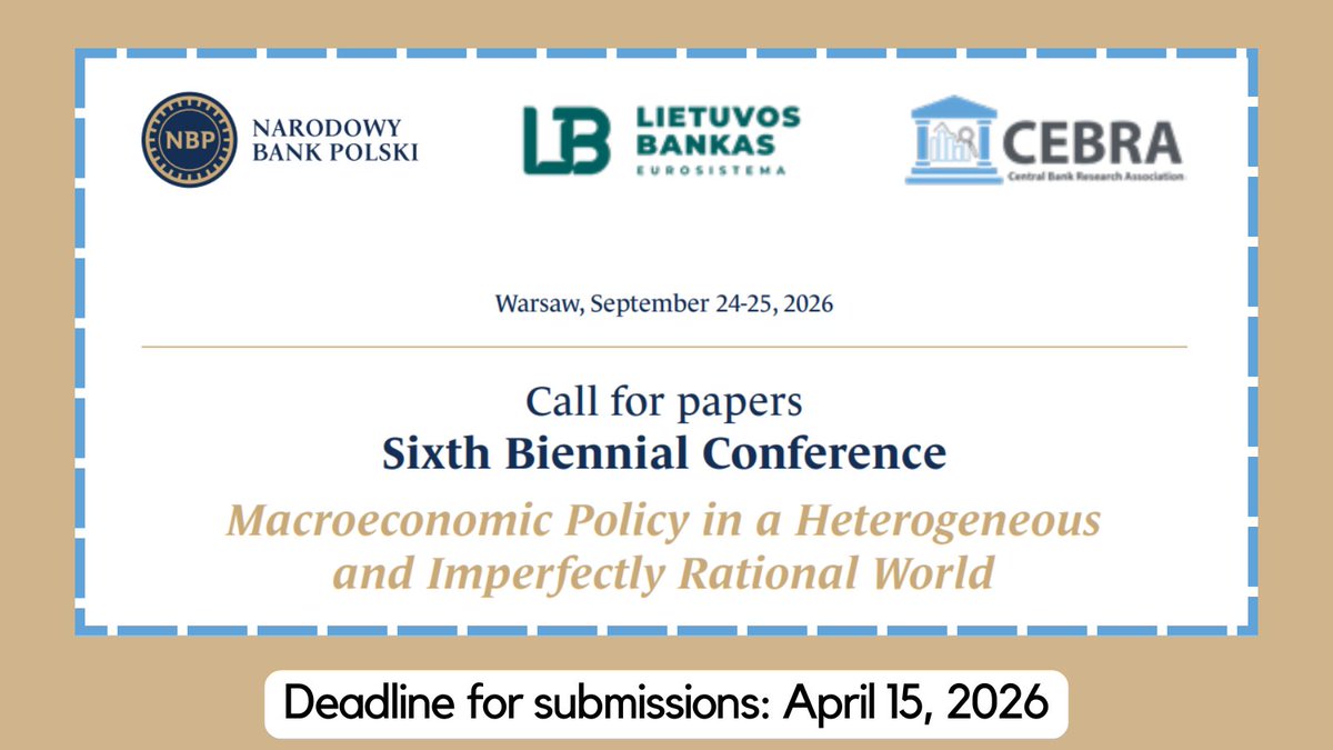 Central Bank Research Association tweet media