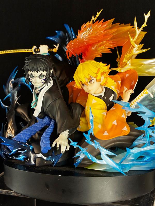 ◤もうすぐ締切‼️◢ 鬼滅の刃 我妻善逸＆獪岳 ノンスケールフィギュア