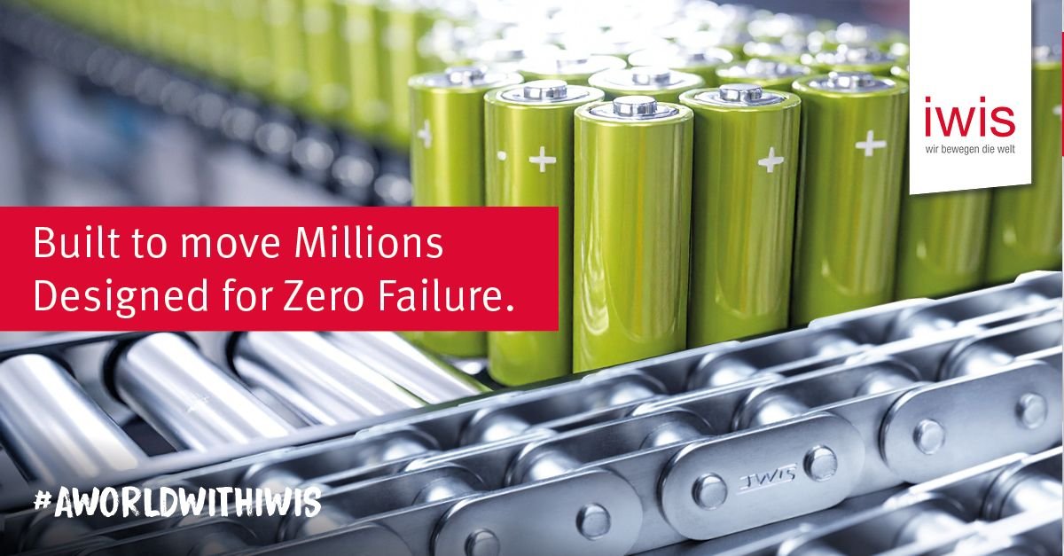 Battery production is a game of precision.
And sometimes, a single millimeter decides everything. That’s why #iwis drive systems developed a maintenance-free chain solution specifically for battery production. 
#BatteryProduction #MEGAlife #ChainTechnology #aworldwithiwis
