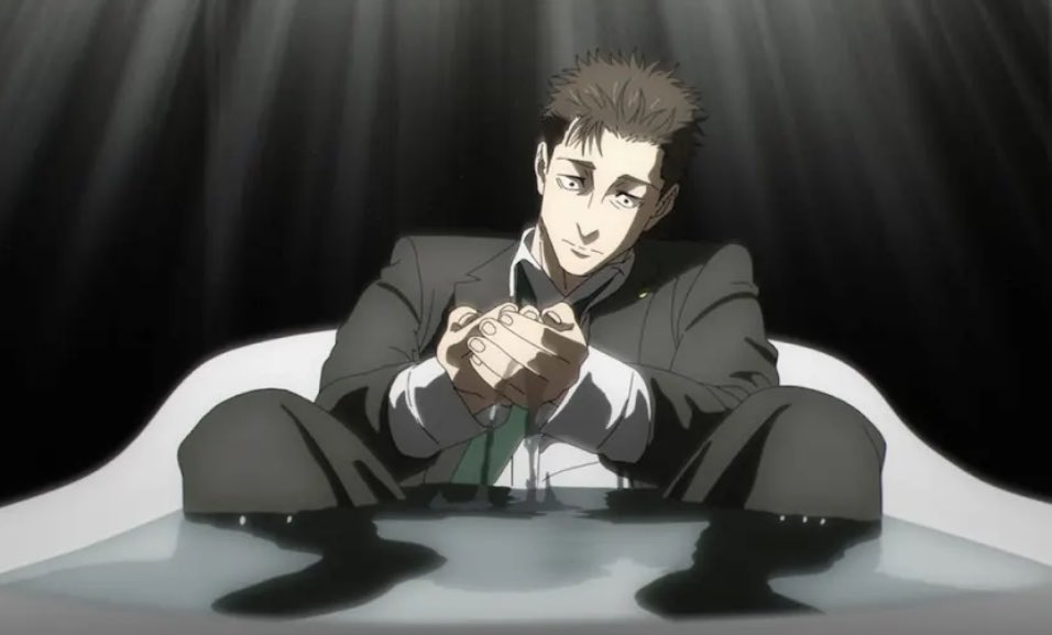 #呪術廻戦 
予告の日車のカット全部カッコ良すぎる
これでCV杉田智和なの楽しみすぎて早くアニメで見たい