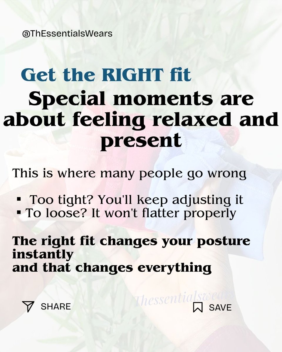 For special moments, fit is everything.

The right fit allows you to: Move freely
Sit comfortably
Walk confidently

And that changes everything.