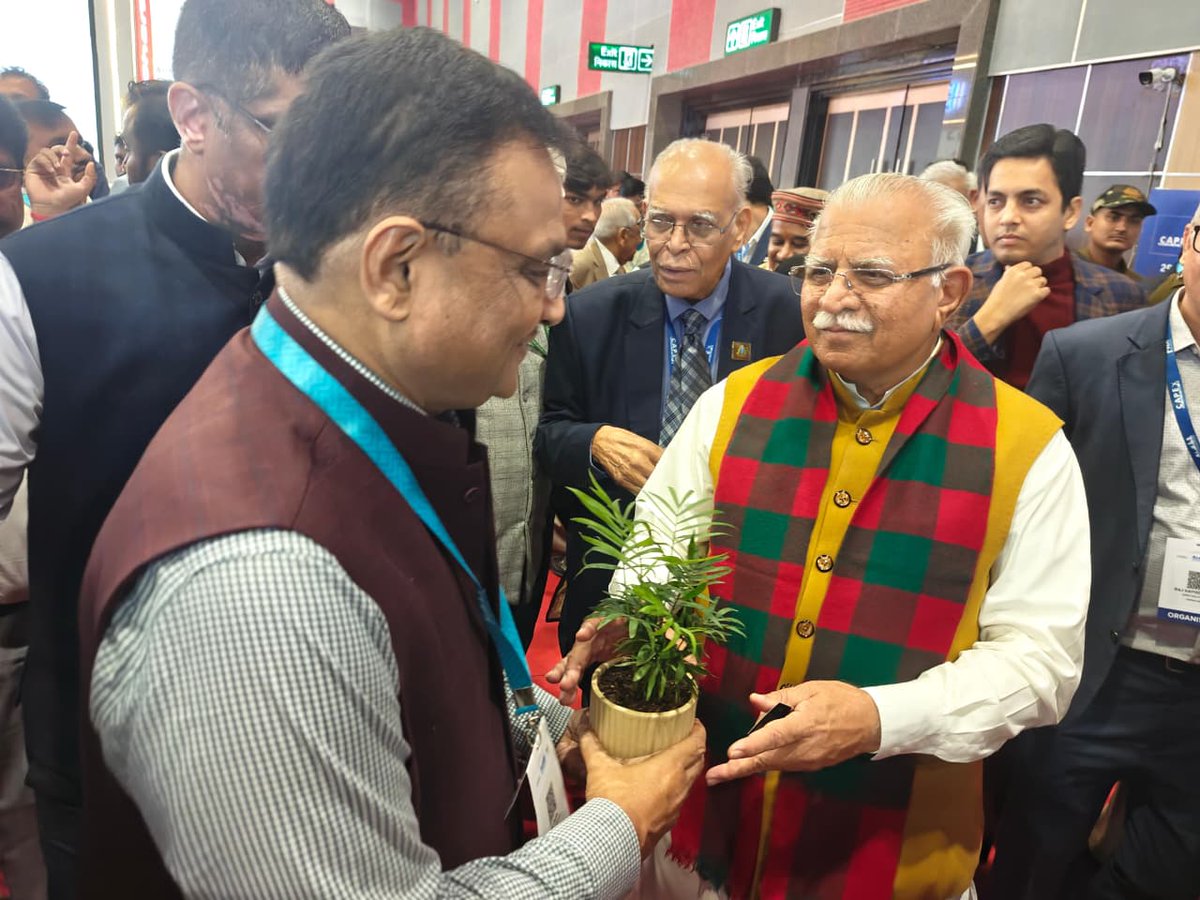 MCD_Delhi's tweet photo. Union Minister for Housing and Urban Affairs, Shri @mlkhattar, visited the MCD stall at Municipalika 2026 held at Bharat Mandapam, New Delhi, and appreciated the Municipal Corporation of Delhi’s forward-looking initiatives towards building a cleaner, smarter and more sustainable Delhi.

The Hon’ble Minister commended MCD’s focused efforts in scientific waste management, remediation of legacy waste, strengthening sanitation systems, and leveraging technology for improved civic service delivery.

MCD remains committed to transforming Delhi’s urban landscape through sustainable practices, efficient governance and continuous improvement in municipal services.

#mcd #mcdcares #delhi #Municipalika #BharatMandapam #housing #urban #NewDelhi