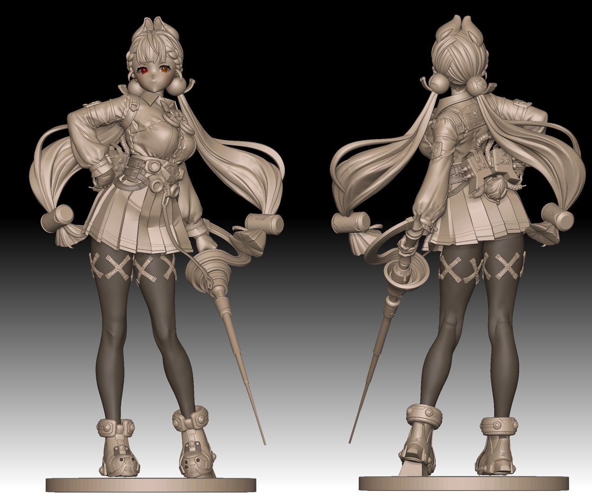 造形は一区切りとします！分割もしなおす