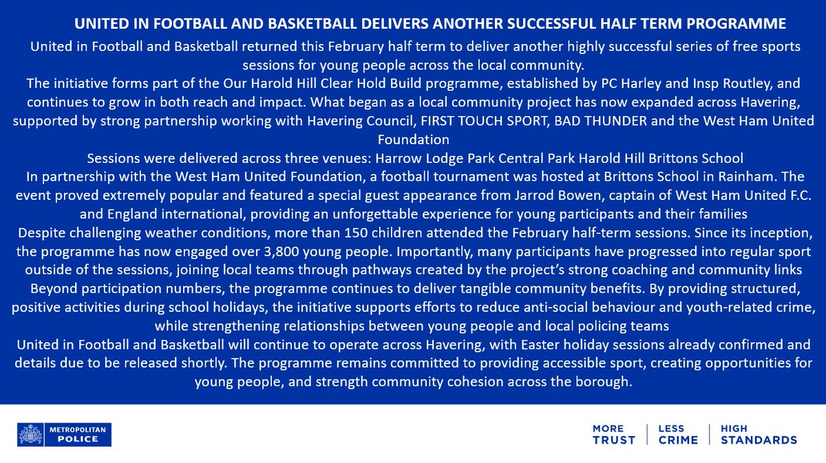 Havering MPS tweet media