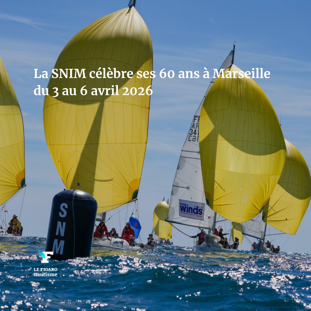 FigaroNautisme's tweet image. La SNIM fête ses 60 ans du 3 au 6 avril 2026 à Marseille avec plus de 100 équipages en lice et un engagement environnemental affirmé ⛵️ urls.fr/T7GEzs #voile #regate #Marseille #nautisme #SNIM