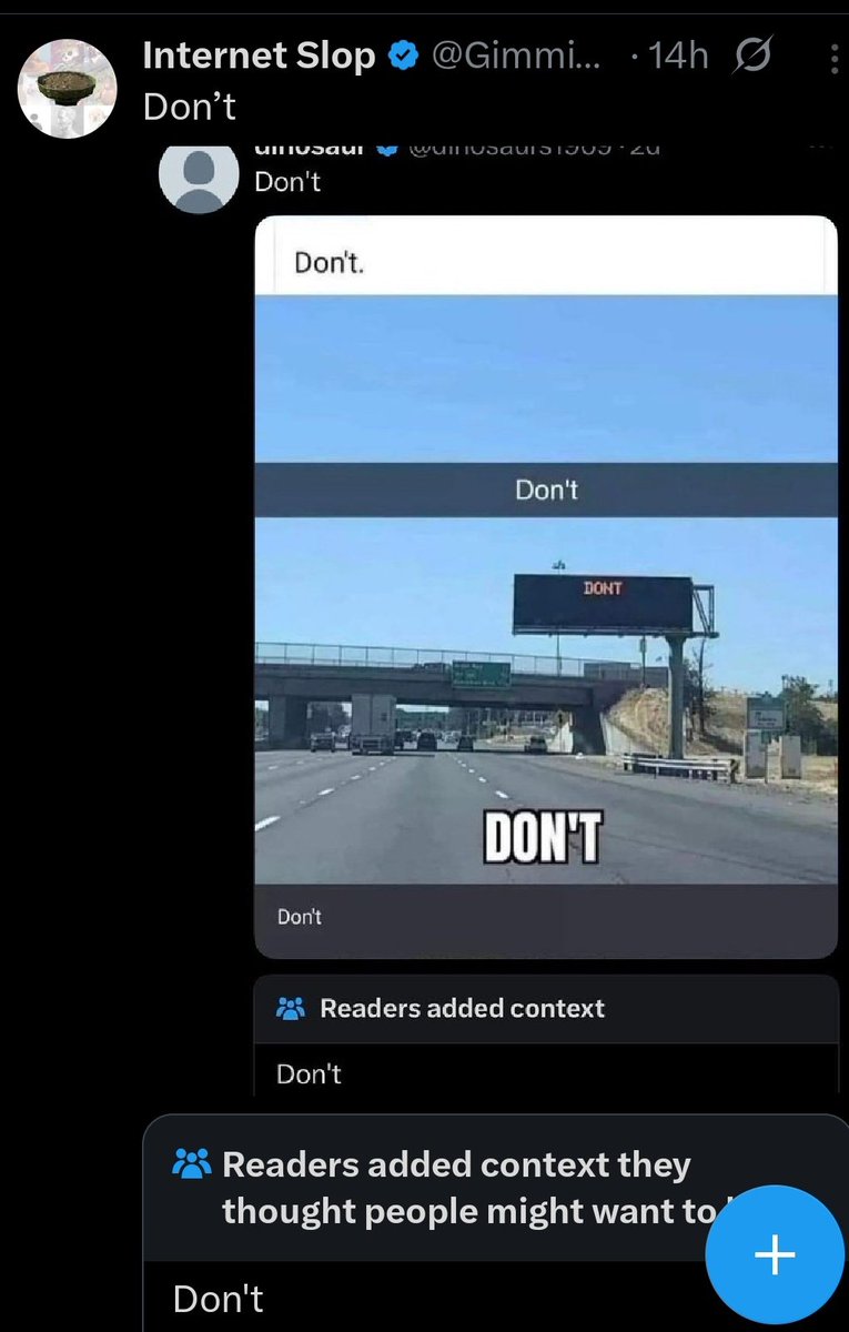 Don't...