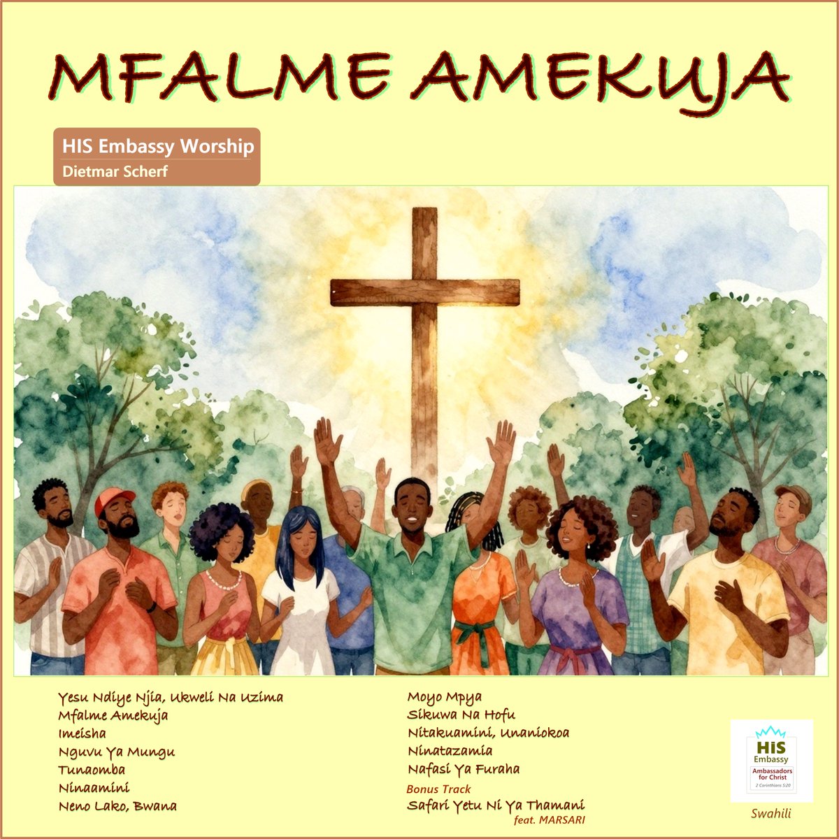 Our newest Worship album "MFALME AMEKUJA" (The King has Come) in #Swahili was just released. Listen at YouTube: youtube.com/watch?v=uCjad5… 
Stream at:
Apple Music: music.apple.com/us/album/mfalm… 
Spotify, Amazon Music, etc.
#Wednesdayvibe I Love Jesus #Kenya Song Of The Day #NewMusicAlert