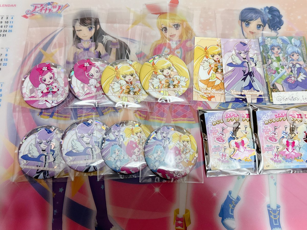 プリキュア 交換 ラフォーレ原宿 ハートキャッチ 缶バッジ ステッカー