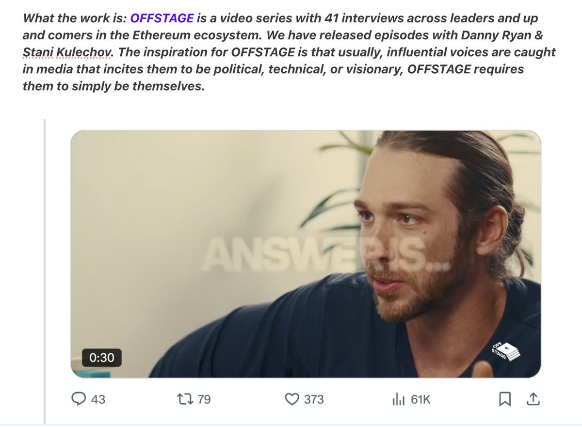 This is what <a href="/offstage_x/">OFFSTAGE</a> is right now, and I would love to know what you think of it.