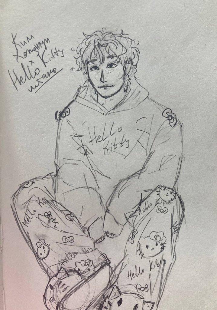 lonly_foxes's tweet photo. Hongjoong x Hello Kitty pants

#ATEEZfanart #ateez #sketch #HONGJOONG https://t.co/EkNiXDu7OO