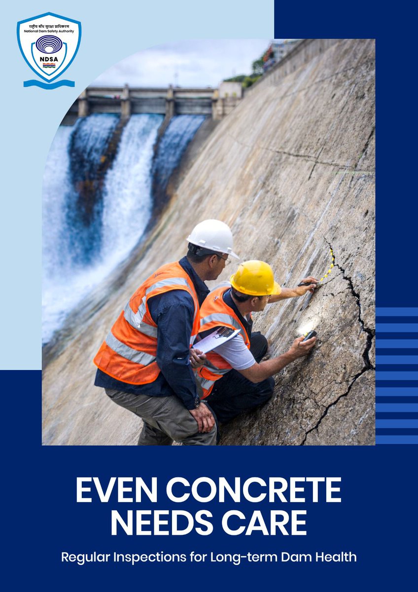 NDSA_DoWR's tweet image. Surface erosion, cracks and joint deterioration in spillways require regular assessment to ensure safe flood passage during high inflows.

#Inspection #SpillwayCare #StructuralSafety

@DoWRRDGR_MoJS