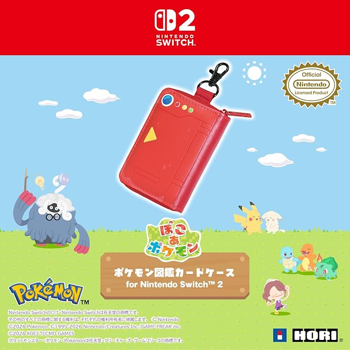 ぽこ あ ポケモン　Switch2 図鑑ケース　ハイブリッドポーチ ホリ-Switch2新周辺機器-】[PR] ぽこ あ ポケモン Amazonにて予約開始