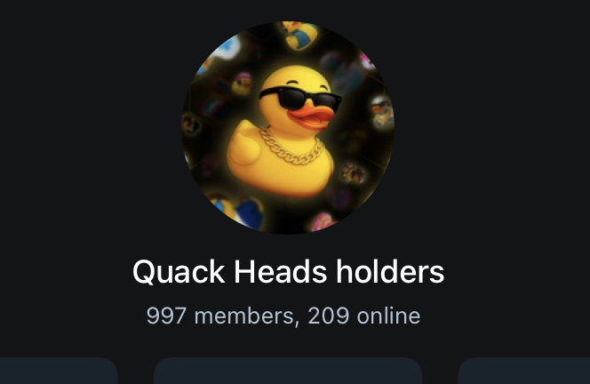 celebrating Quack Heads chat members ATH

join us with the link below