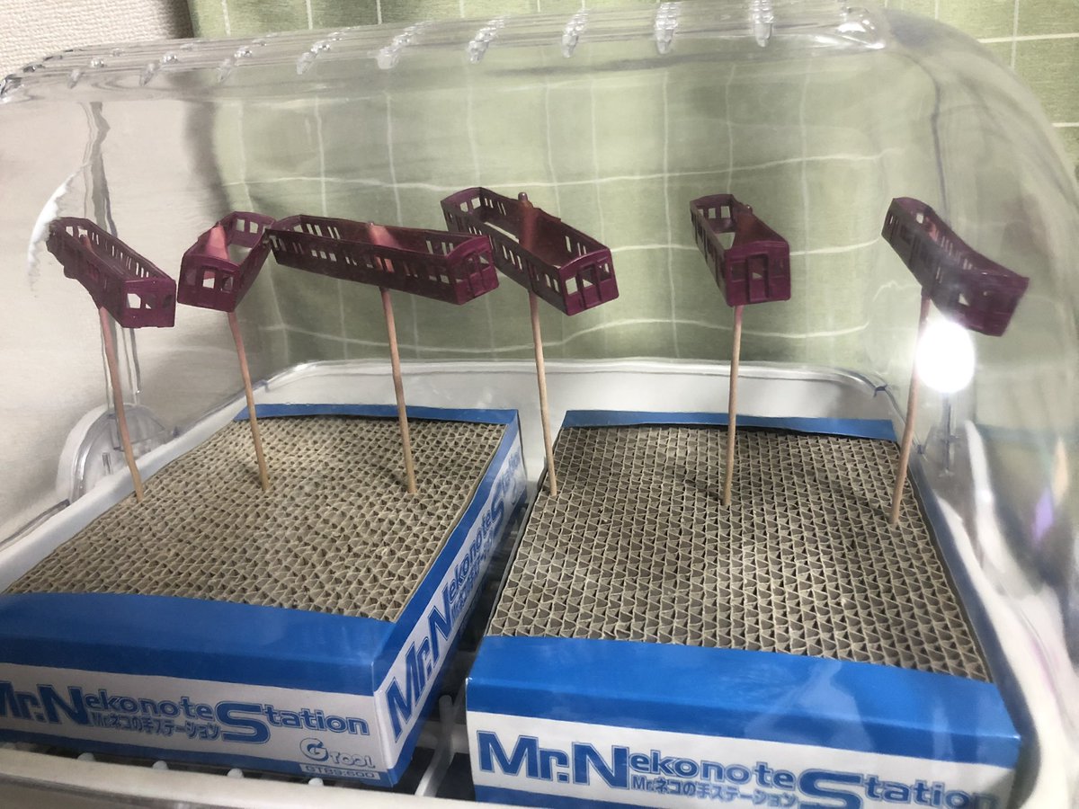 エコノミーキット #阪急7006編成 #回想 サーフェーサー下塗りの次は