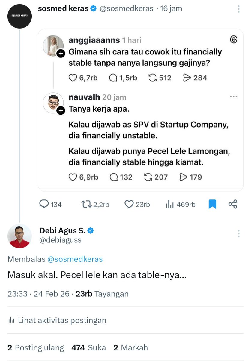 Dalam 1 hari dapat 300ribu impresi dari 3 komen saja. Lumayan banget kan...

Selain saling komen sesama mutual, bisa dikombinasikan dg komen2 di akun gede, baik akun base maupun personal. Yg penting komen masih nyambung dg postingan. Dan tentunya komen paling gercep.

Selain