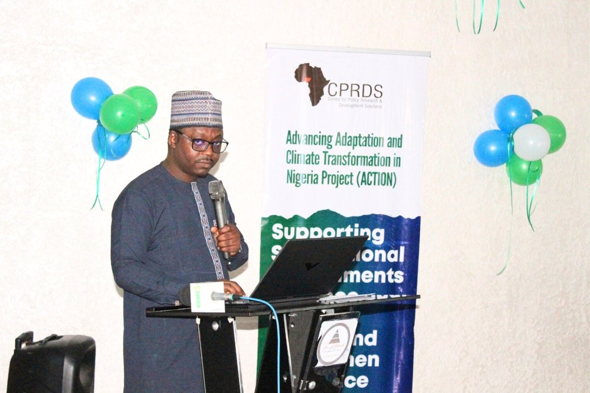 TheCPRDS's tweet photo. Last week, CPRDS in Collaboration with the Kaduna State Ministry of Environment and Natural Resources, with the support from MacArthur Foundation, launched the Advancing Adaptation and Climate Transformation in Nigeria (ACTION) Project in Kaduna State. https://t.co/rGROAcXq0s