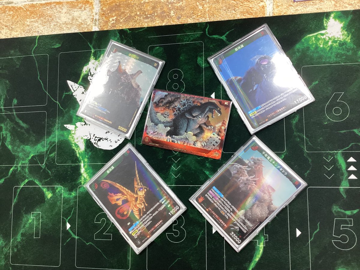 本日開催 ゴジラカード ショップ大会 参加者2名 優勝はルナルガさん