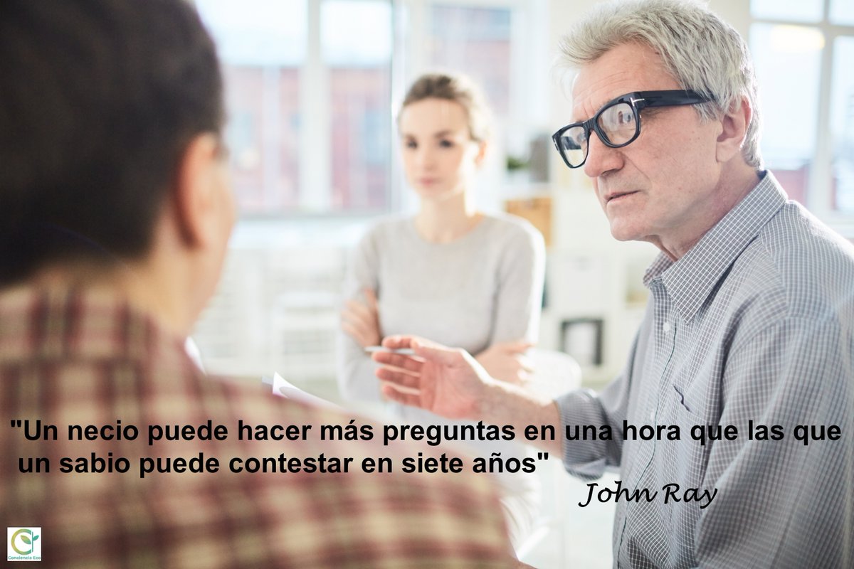 concienciaeco's tweet photo. Una #reflexión para cada día:
"Un necio puede hacer más preguntas en una hora que las que un sabio puede contestar en siete años"
#JohnRay
#medioambiente #necio #preguntas #contestación #tiempo #ser #cuestiones #pensamiento #mente #conciencia #sabiduría #actitud #vida #filosofía https://t.co/N5Z29HqZ8B