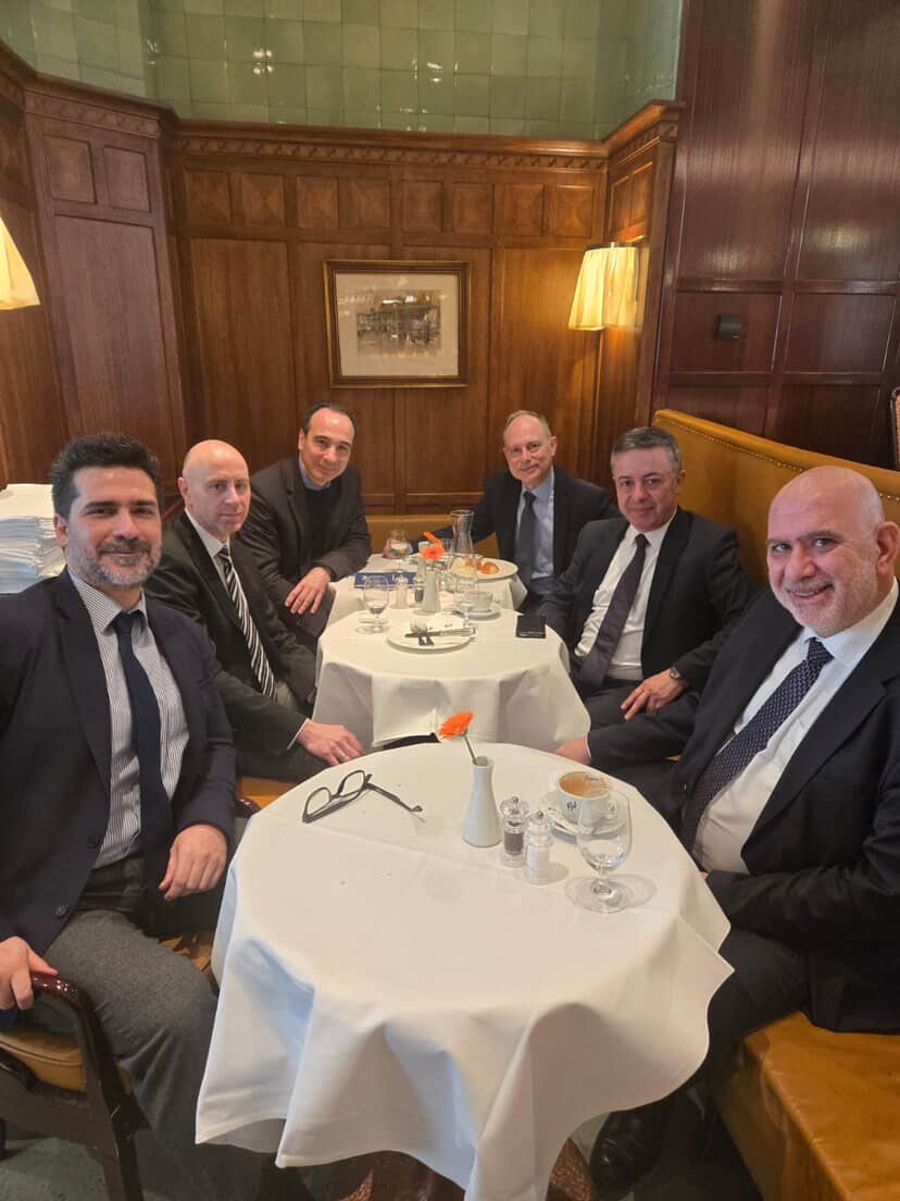 CyprusinAustria's tweet photo. In a friendly atmosphere, we held a breakfast meeting with the Permanent Representative of Greece to @OSCE .
Discussions between the Permanent Representatives of #RepublicofCyprus and #Greece  focused on politico-military issues and close coordination within the OSCE framework. https://t.co/N9pvOVJAkj