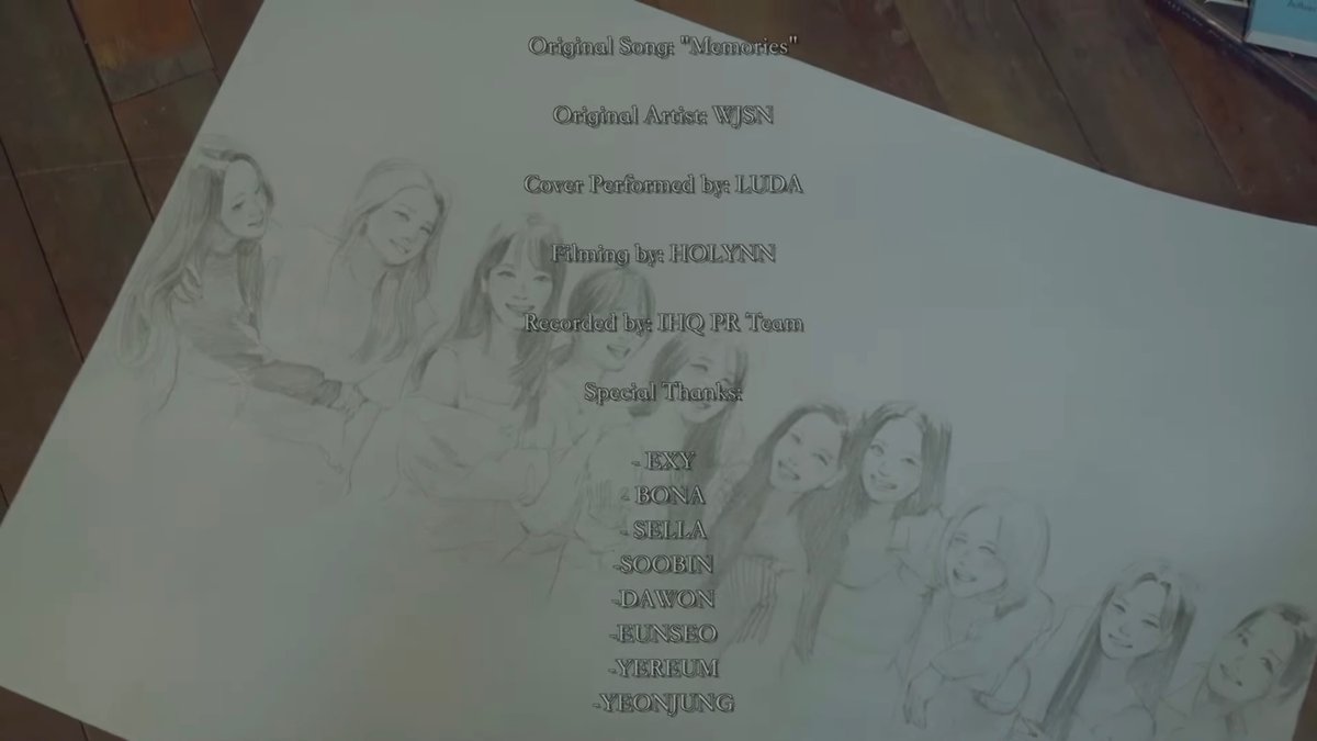 greyjinsook's tweet photo. luda doing everything she can to include the members in her 10th anniversary video covering memories by wjsn… while she couldn’t be in bloom hour https://t.co/n73CH92a4r