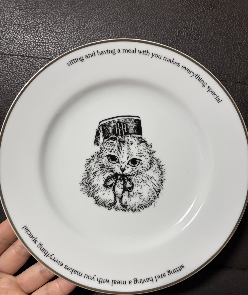 pipitto_8's tweet photo. noritakeコラボ売り切れで悲しかったから
このプレートだけ購入🐈‍⬛

初期のはもうなくてデザイン変わってた色々
#herlipto #hlt https://t.co/vh42UbyFh6