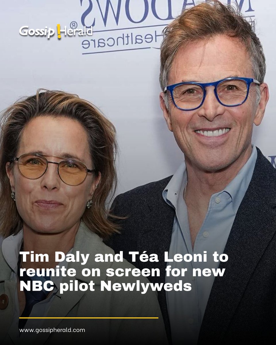 Gossip_Herald's tweet image. Tim Daly and Téa Leoni are set to reunite on screen in a new NBC pilot titled Newlyweds, marking their first collaboration since Madam Secretary.

Read More: gossipherald.com/news/48806

#TimDaly #TeaLeoni #NewlywedsNBC #MatureLoveStory #GossipHerald