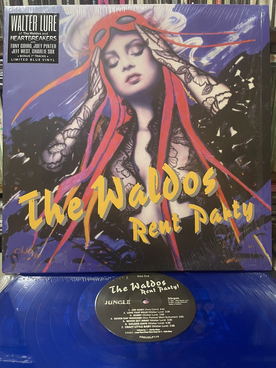 THE WALDOS / RENT PARTY 94年作品21年7月17日RSD UK, EU & US 盤Blue