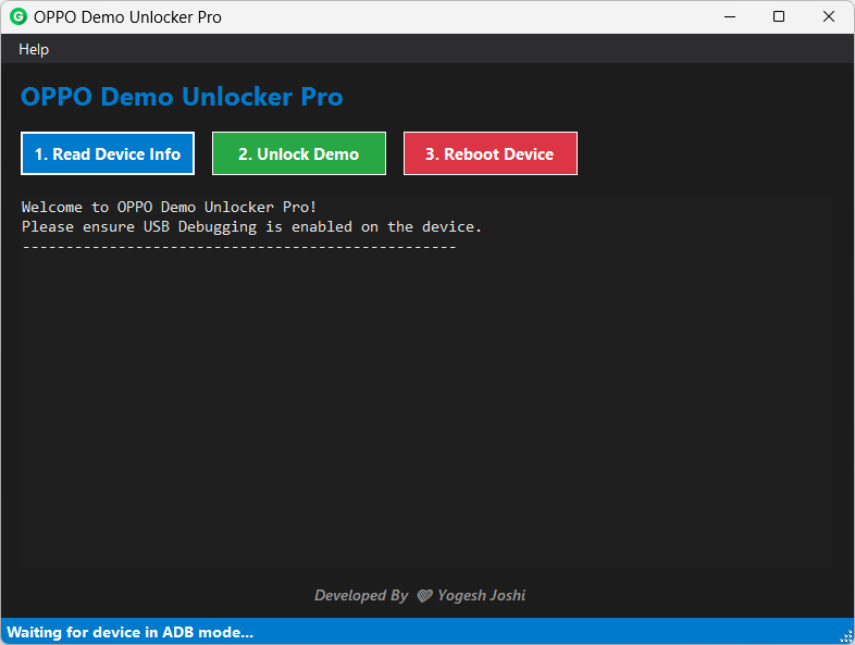 Oppo Demo Mode Unlocker Tool

Tool Link: go.cyberslinks.com/r.php?id=i3hrEx

* if you use a proper tool made for OPPO devices, it is safe.
* It works on many models, but support depends on the phone version.

#OppoDemo #UnlockTool #freetool #oppodevices #androidtool