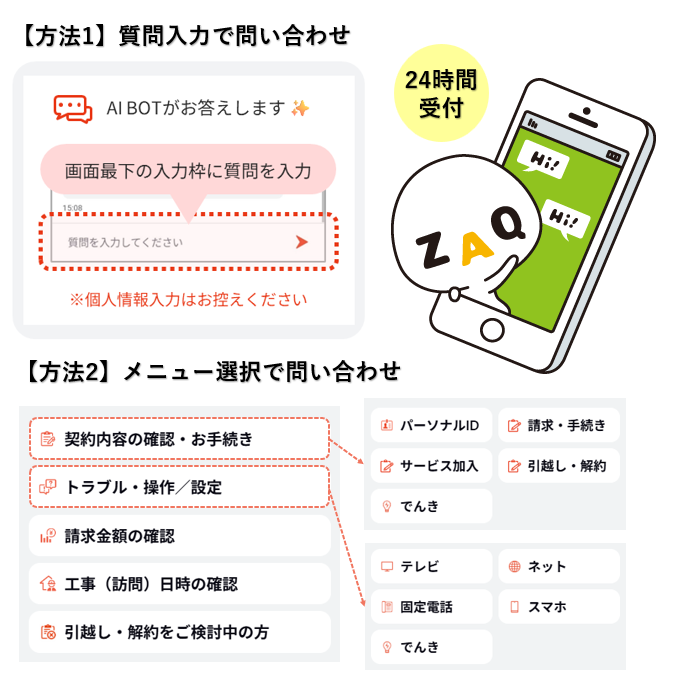 💬チャットサポートのご案内 サービスに関するトラブルやお困りごとは