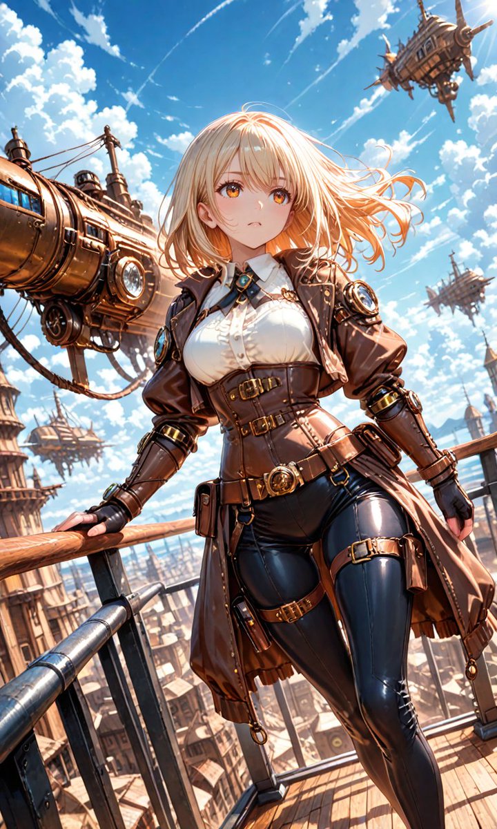 行こう。風はいつだって 前に進む者の味方だから。 【スチームパンク】