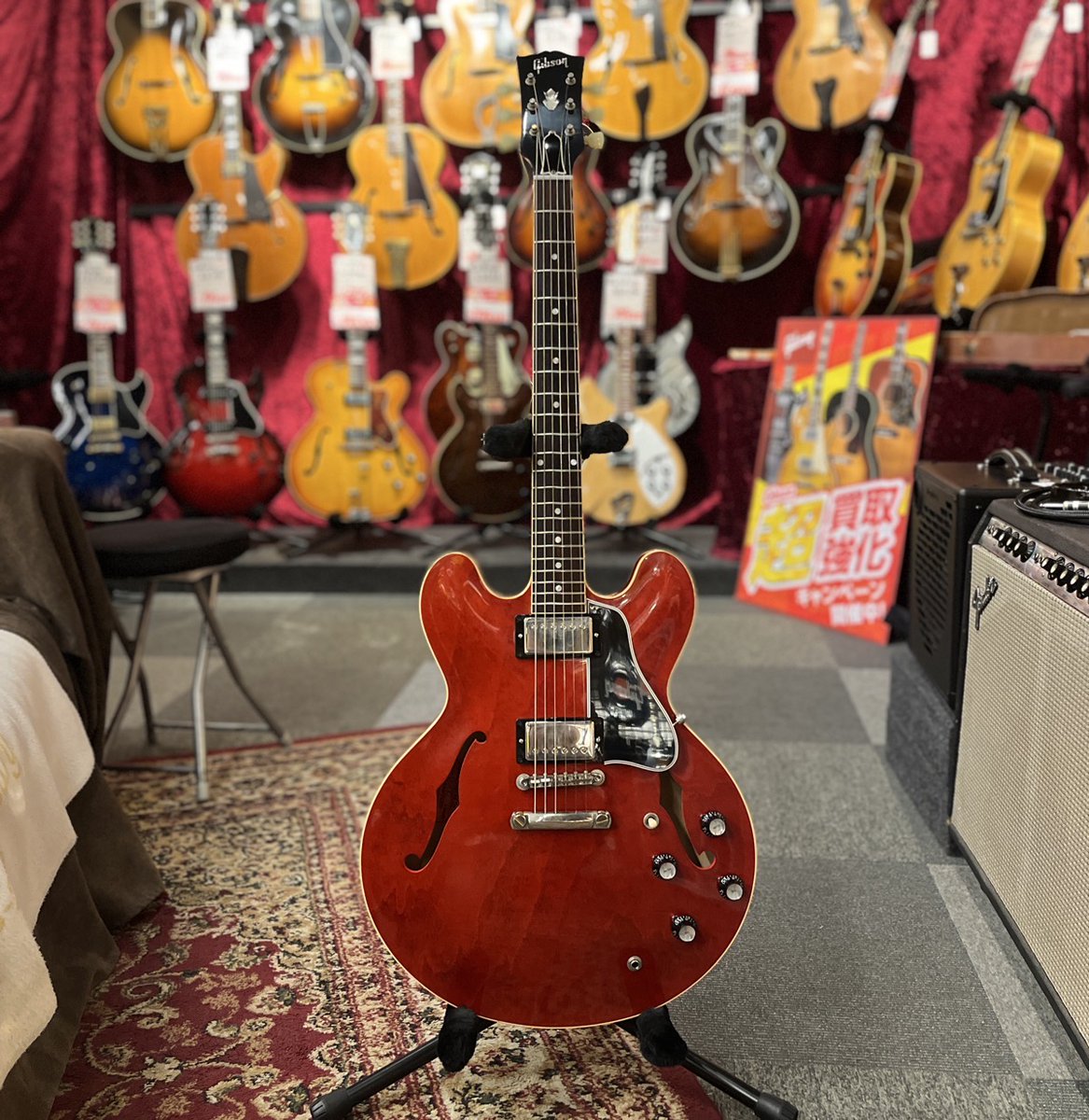 GCLUB_TOKYO's tweet image. コンディション良好なGibson Custom 1961ES-335が入荷！
shop.kurosawagakki.com/items/2951470

#Gibson #CustomShop #ES335 #セミアコ