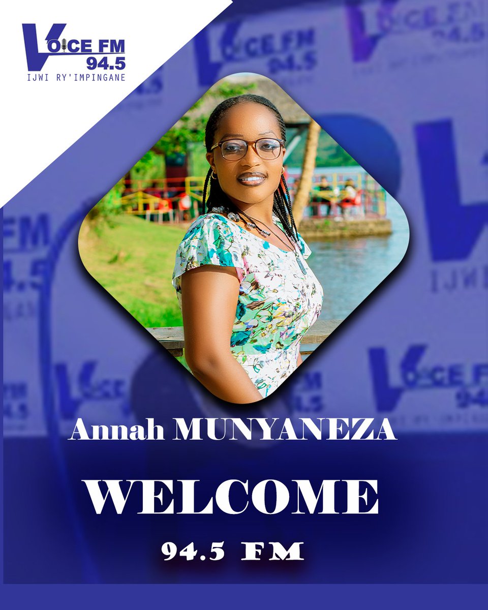 Andi maraso mashya mu muryango wa 94.5 FM! 

Twishimiye kwakira abanyamwuga bashya mu muryango mushya. 

#IjwiRyImpingane

<a href="/VavaGasore1/">Vava Gasore Twizerimana</a>
#AnnaMunyaneza