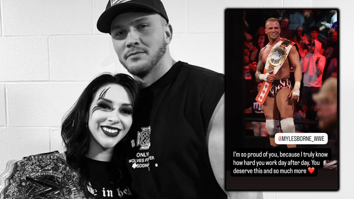 WWE Women's World Champion Stephanie Vaquer reacts to Myles Borne winning the NXT North American Championship ❤️

"I'm so proud of you, because I truly know how hard you work day after day. You deserve this and so much more"