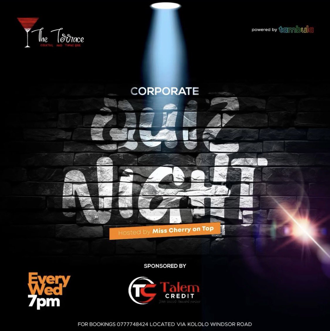 Corporate Quiz Night is on TONIGHT at The Terrace!
Hosted by <a href="/on_cheery/">Miss Clara 🇷🇼🇺🇬</a>, so come ready with your A-game, powered by #TalemCredit Don’t miss out!

—<a href="/CorporateQuiz/">Corporate Quiz</a>