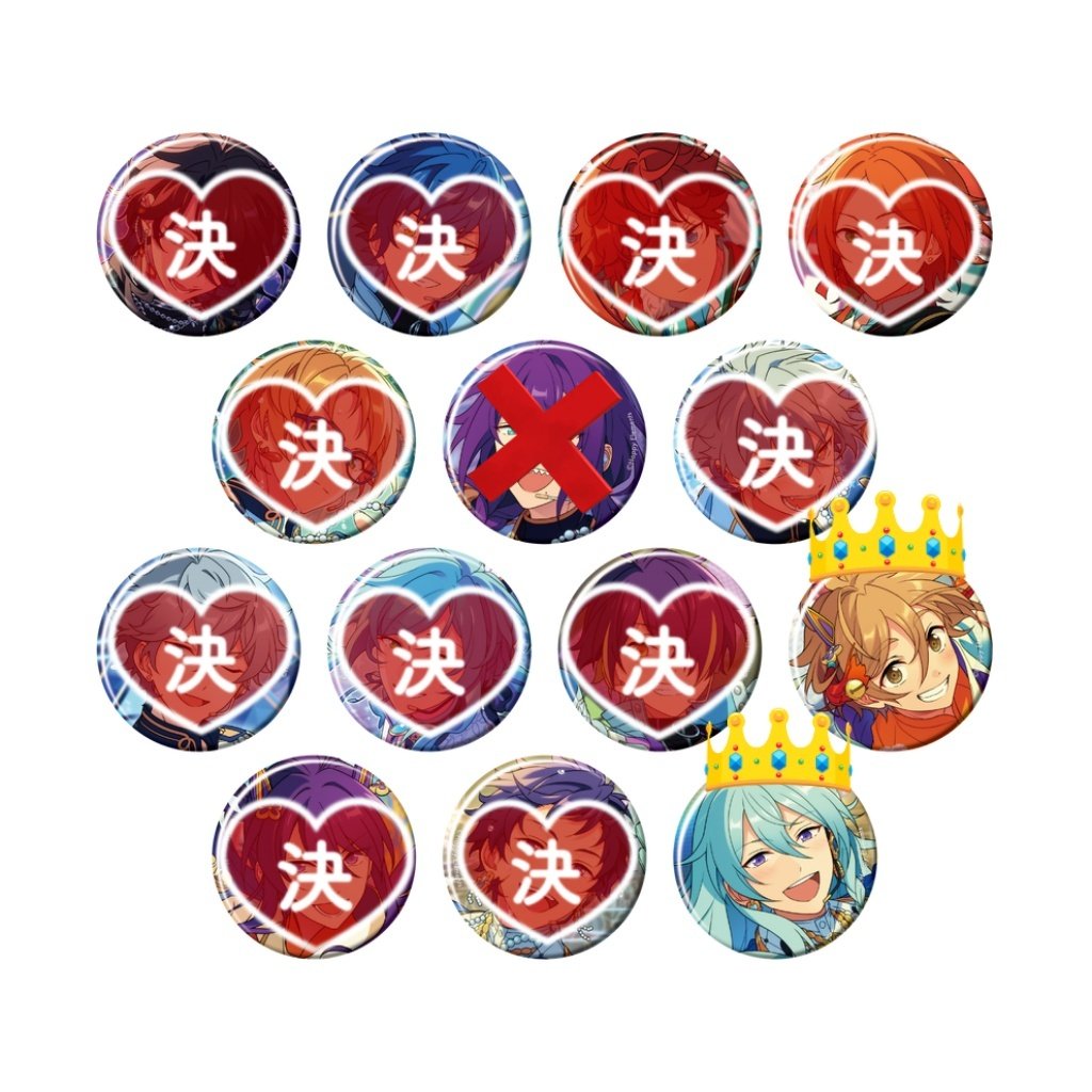 交換、譲渡】あんスタ コレ缶 コレクション缶バッジ Dec Jan Feb 譲