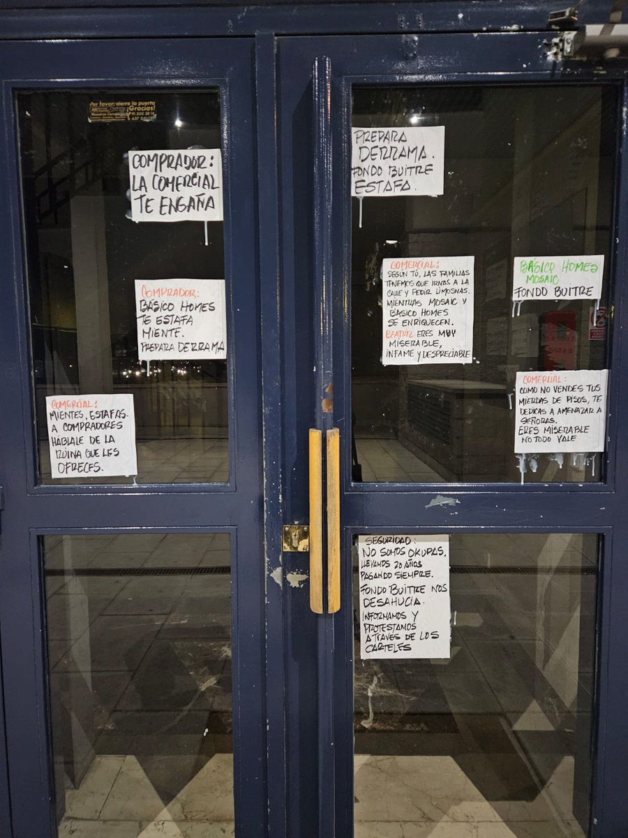 lavillanavk's tweet photo. @caixabank Esta escalada responde a la organización de las vecinas y los vecinos, que además de interponer una demanda y movilizarse están informando a los posibles compradores de su situación, consiguiendo que muchas ventas se echen para atrás por solidaridad con las familias. https://t.co/Pj73nW0Sb2