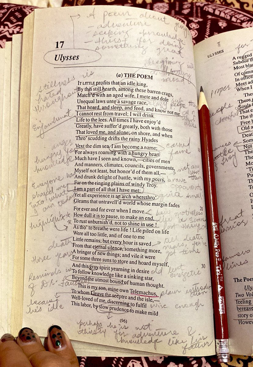 literaturesyrup's tweet photo. How literature should be read—
I miss my M.A-days! 🥀 https://t.co/nmmAbCrrDm