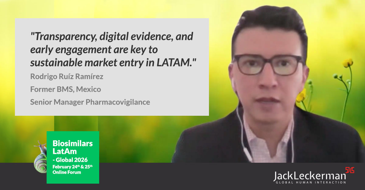 LIVE at #BiosimilarsLatAm:

Rodrigo Ruíz Ramírez 🇲🇽:
Sustainable success in LATAM isn’t just about profit benchmarks — it’s about balancing innovation with regulatory compliance.
Transparency + digital evidence + early engagement = key.

Final block remain. Join us!
#Biosimilars