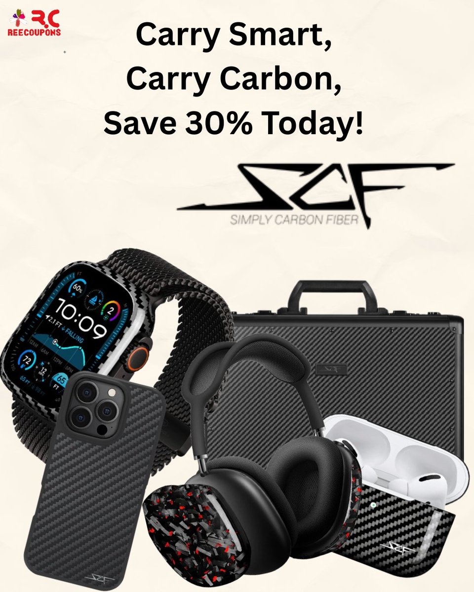 reecoupons's tweet photo. Strength Meets Style!
Carbon Fiber Watches &amp; Mobile Covers
Flat 15% OFF  Only at ReeCoupons
Scratch-resistant finish, premium build &amp; bold aesthetic for everyday use. https://t.co/9VdQ5Lsdkp https://t.co/xjZviln3gB