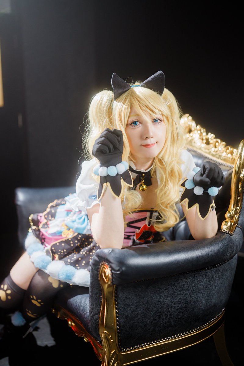 ⚠️cosplay⚠️LoveLive！ 絢瀬絵里🩵キャットツインテール