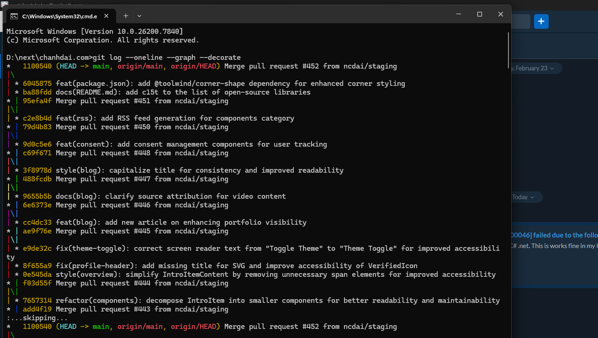 ru5hiksh's tweet photo. I don't need an UI to use git https://t.co/rjUME00Gi0