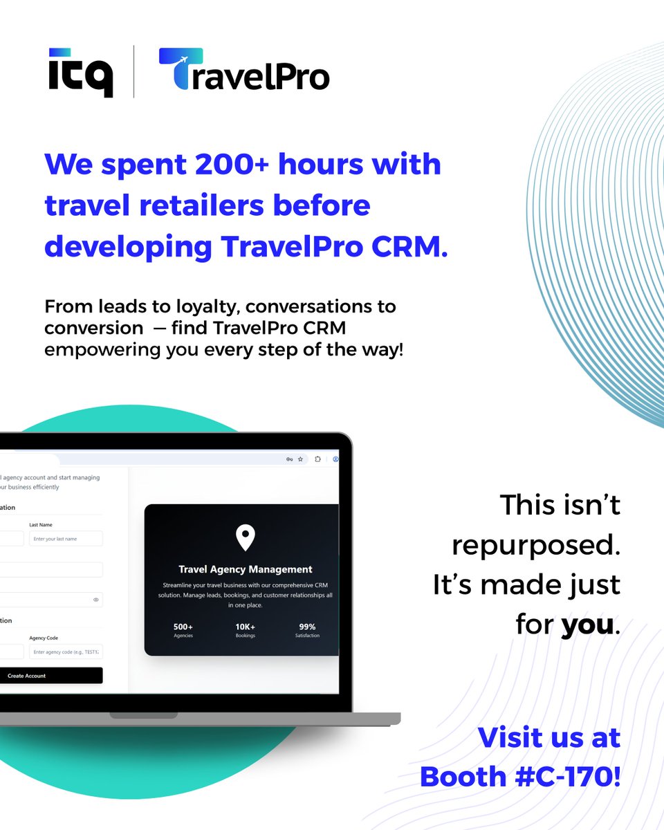 ITQIndia's tweet photo. We’re officially checked-in for SATTE 2026 ✈️

Swipe through to see just some of the powerful tech we’re bringing to the table

(And trust us… this is only the beginning!)

Smarter bookings. Faster operations. Bigger possibilities.
See you at SATTE!
ITQ Booth C-170

#SATTE2026 https://t.co/pnaygrVjDk
