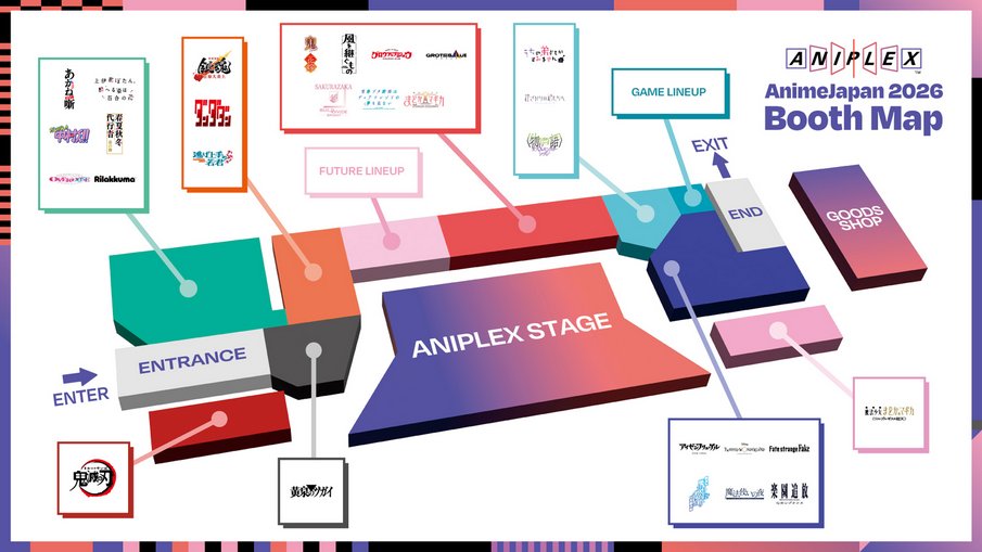 廻天ブースあるやん！
ステージ挟んで鬼滅と双璧