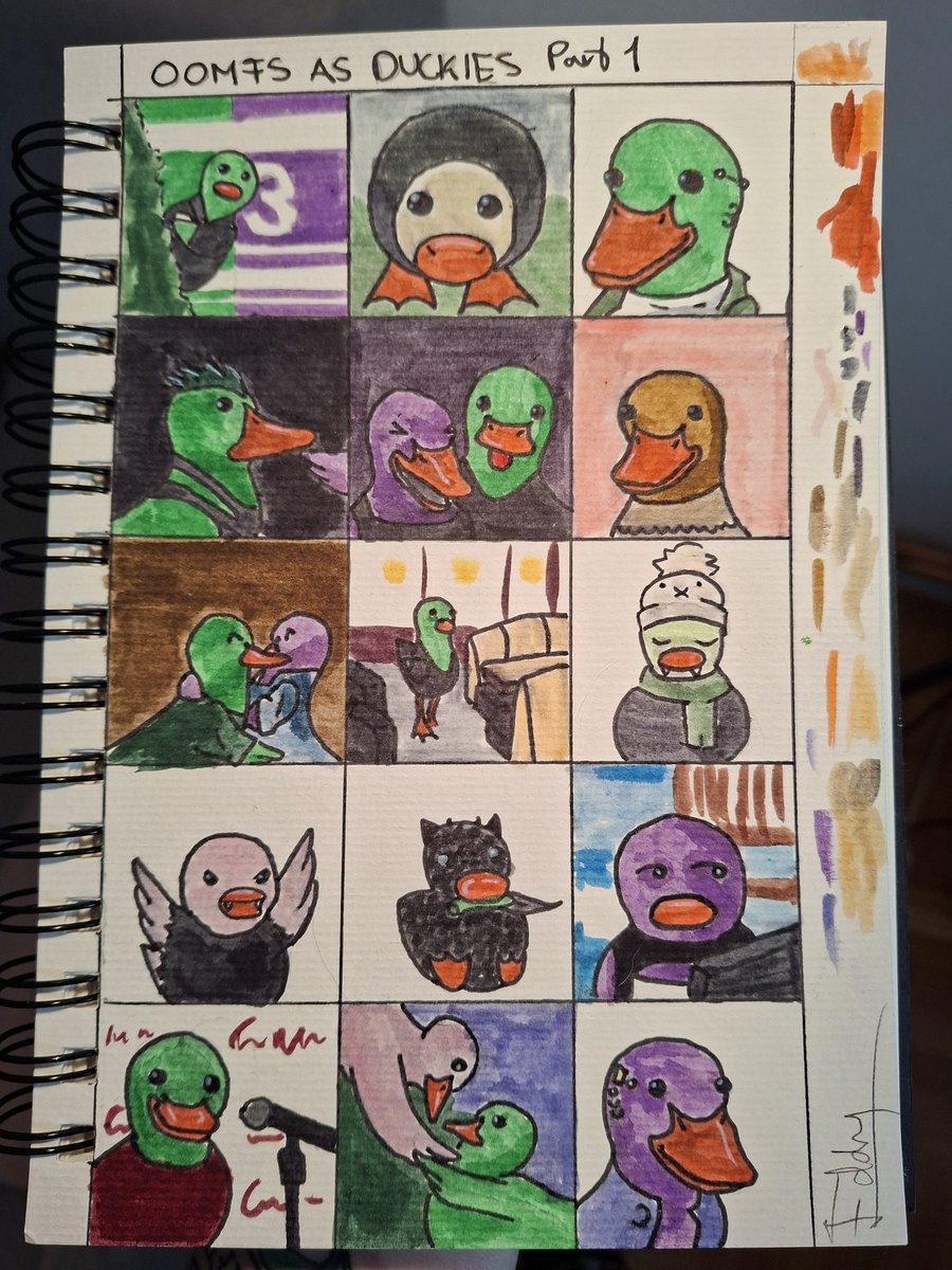 ALRIGHT GAY PPL IN MY PHONE THE DUCKIES ARE FINISHED!

Big thank you to <a href="/kytsos/">yue 🌙</a> and <a href="/evgar_/">eva</a> for agreeing to the duckification.

9. 10. and 11. were based on Yue's art
3. 4. and 15. were based on Eva's