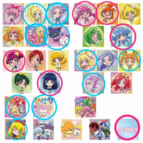 Pepo_trade's tweet photo. プリキュア　交換　譲渡　買取
求:画像赤丸のもの
ハッピー、みゆきは複数枚、それ以外は各一で求めております。
譲:画像青丸のもの
ロゼッタ、スイプリ集合は2枚あります。
郵送交換希望です。お気軽にお声がけください。 https://t.co/n5Pi2GmdJ9