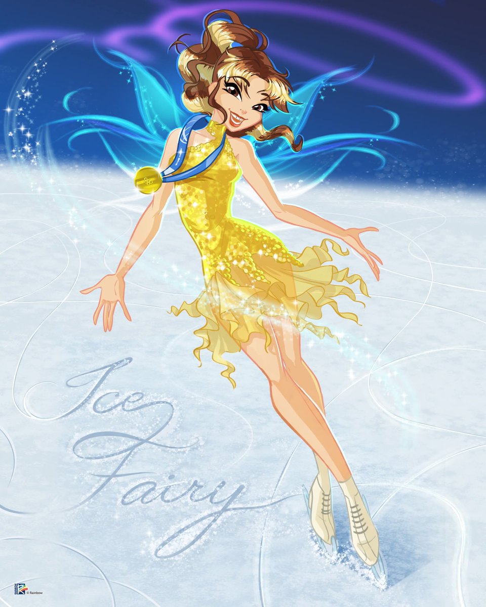 Alysa Liu celebration art from the official Winx Club page