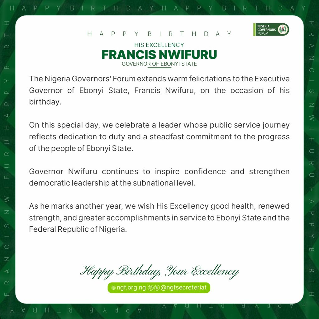 Nigeria Governors' Forum tweet media