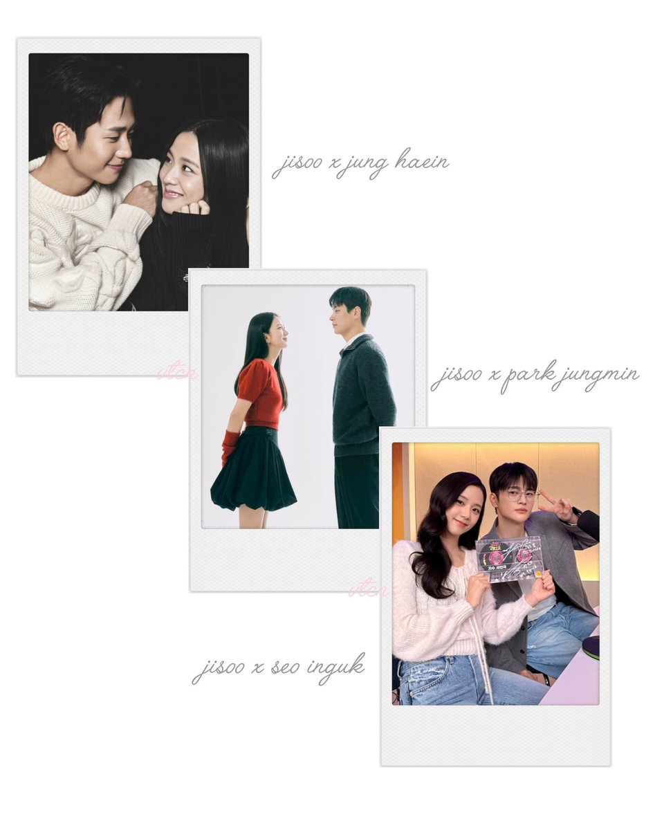 [💬 พี่พระเอก ถึง นักแสดงจีซู]

จองแฮอิน: "เธอเป็นกันเองกับทุกคนครับ และในฐานะนักแสดง เธอคอยใส่ใจคนรอบข้างเสมอ"

พัคจองมิน: "เธอมักจะเข้าหาเพื่อนนักแสดงด้วยรอยยิ้มที่จริงใจเสมอ"

ซออินกุก: "เธอเป็นคนสร้างสีสันให้กองถ่ายตลอด"