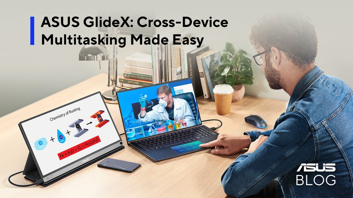 ASUSAU's tweet photo. Discover how ASUS GlideX redefines workflows by seamlessly connecting your devices. Start boosting your productivity today! https://t.co/OBdxvrHLHG  

#ASUSBlog 
#ASUSGlideX 
#productivity https://t.co/eK5ZgBIrcg